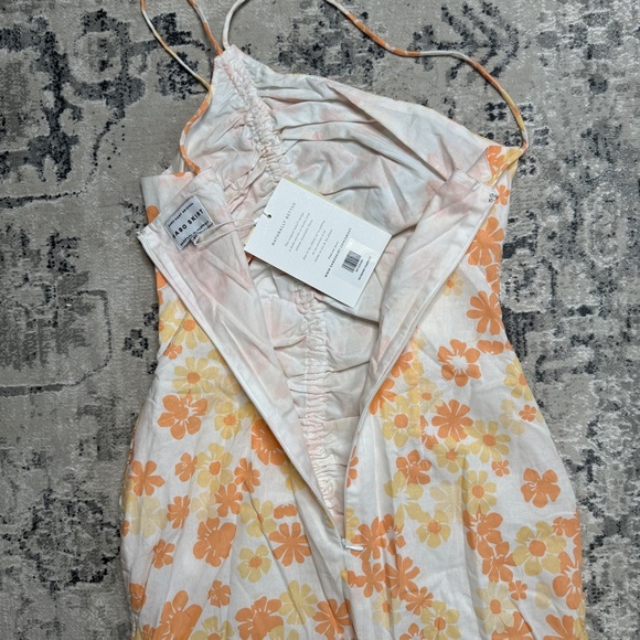 NEW Sabo Skirt Kani Asymmetric Dress Floral Print Cinched size M Medium NWT - Picture 9 of 10